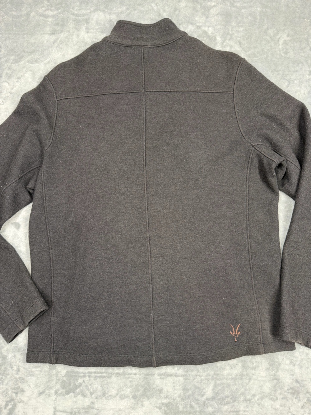 ibex Womens Wool Black Full-Zip Sweater Jacket - Picture 5 of 10